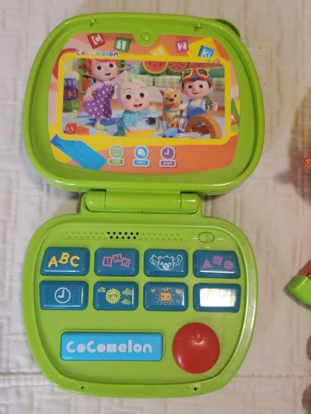 Cocomelon Learning Laptop & Pineapple Music Toy Set - Bright Green and Orange